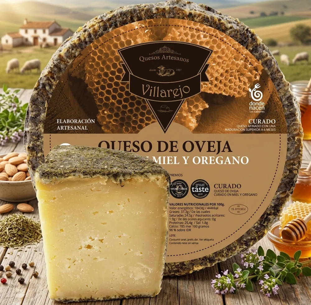 Manchego Oregano Queso Overja Oregano y Miel