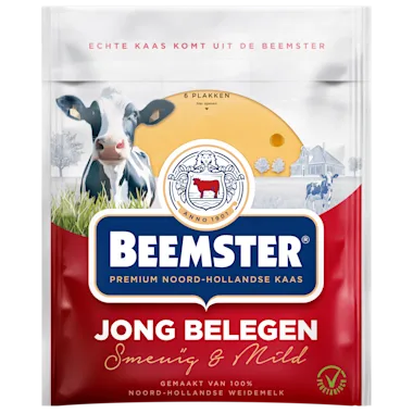 Jong belegen Beemster gesneden